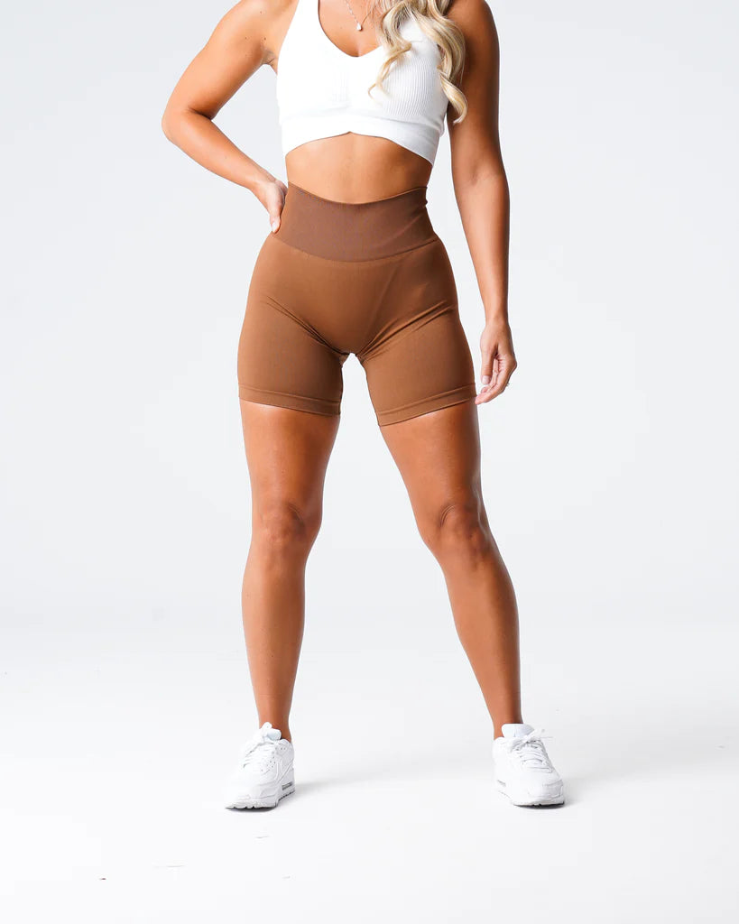 Spandex Solid Seamless Shorts