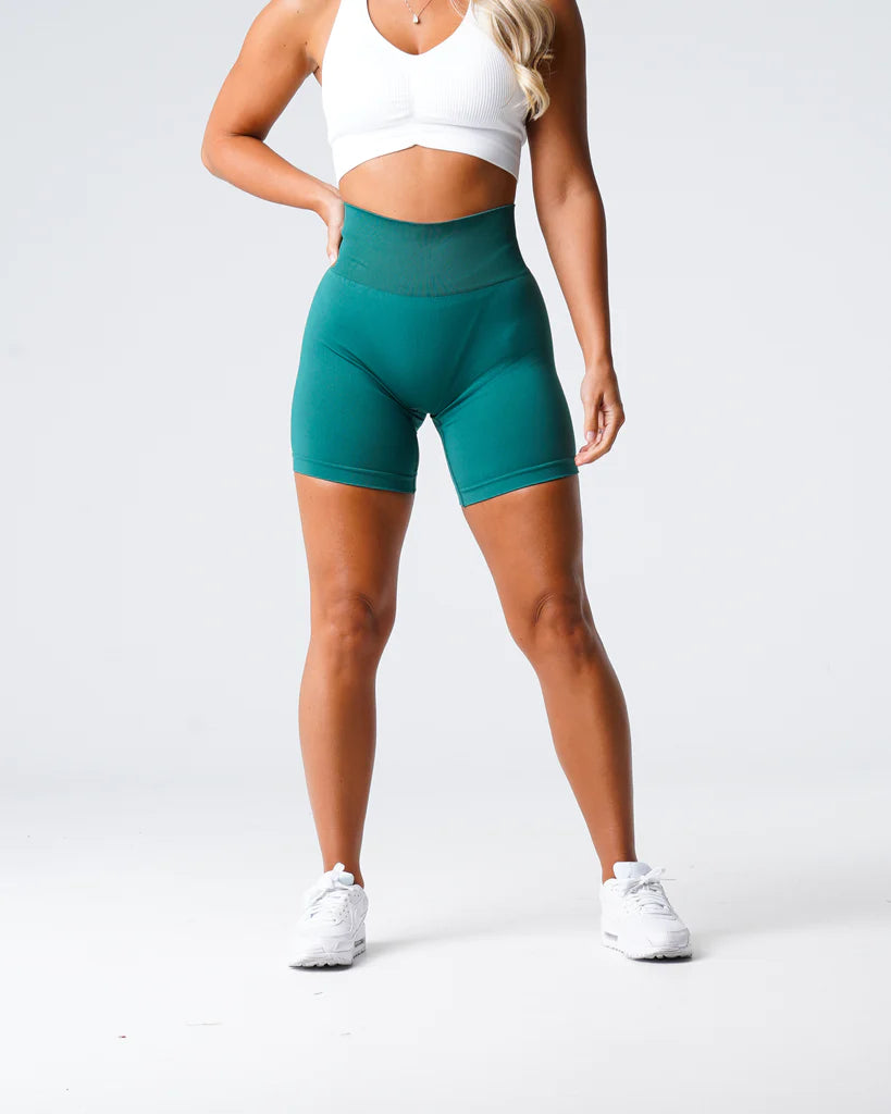 Spandex Solid Seamless Shorts