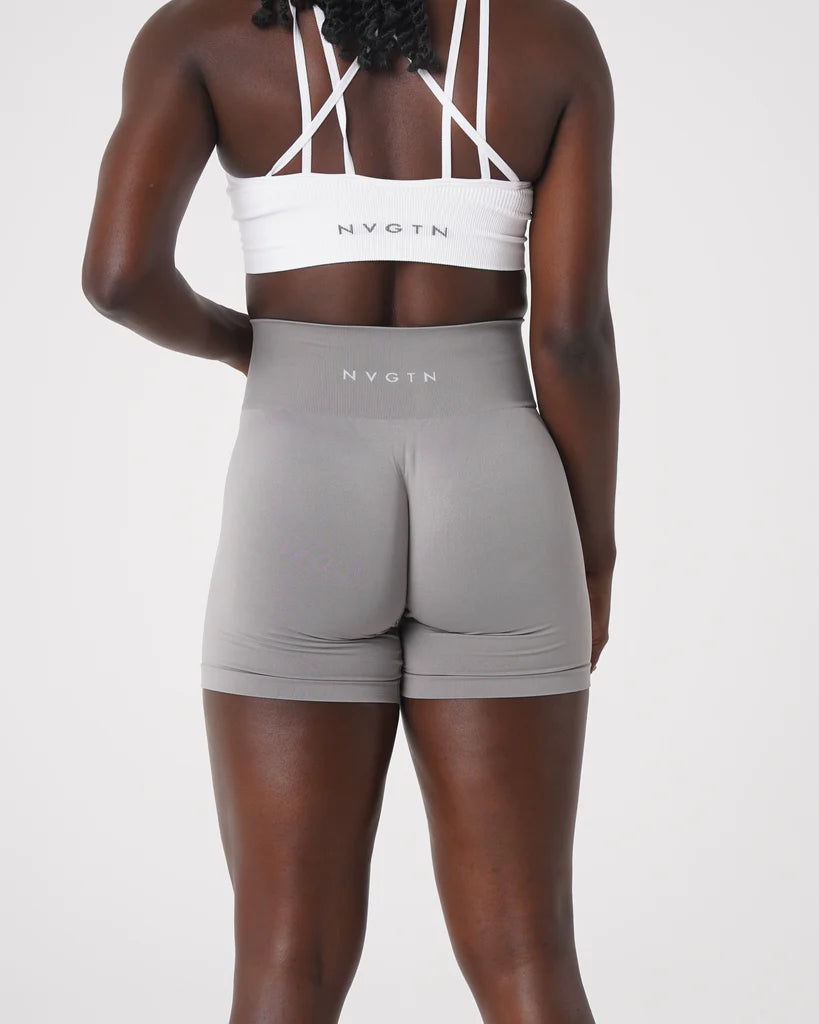 Spandex Solid Seamless Shorts