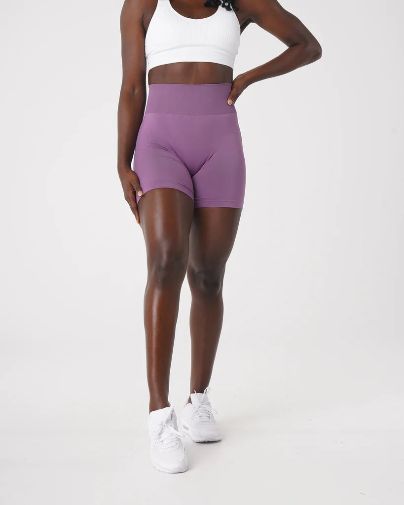 Spandex Solid Seamless Shorts