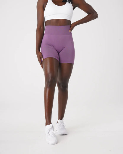 Spandex Solid Seamless Shorts