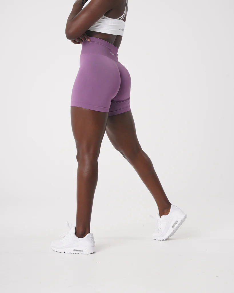 Spandex Solid Seamless Shorts