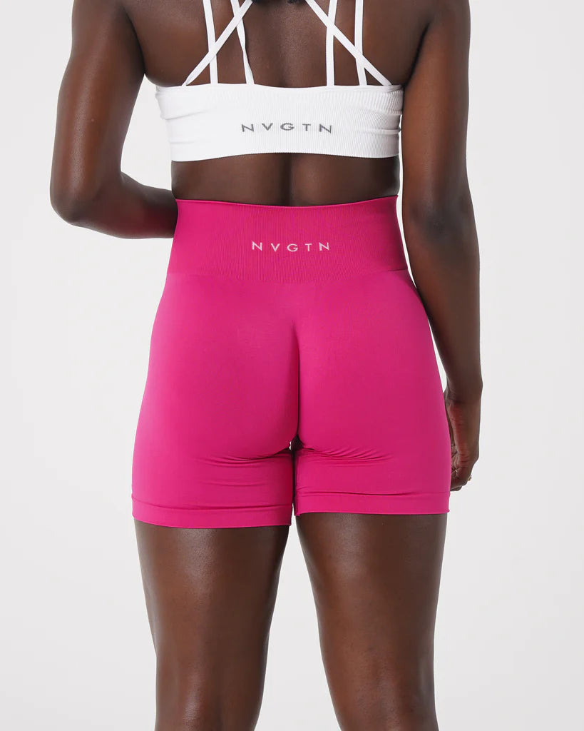 Spandex Solid Seamless Shorts