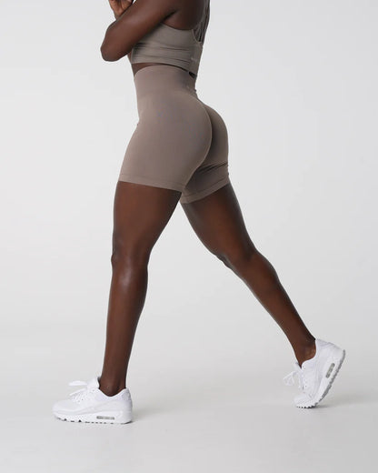 Spandex Solid Seamless Shorts