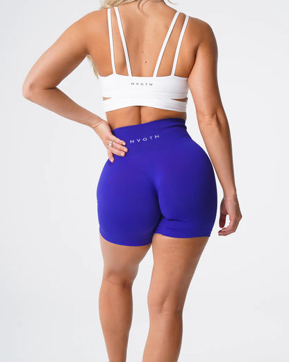 Spandex Solid Seamless Shorts