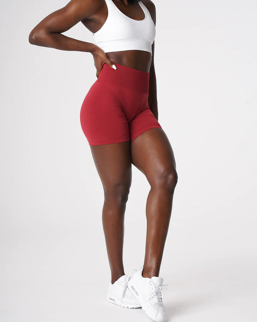 Spandex Solid Seamless Shorts