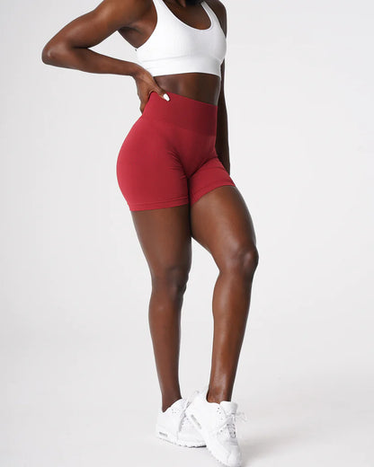 Spandex Solid Seamless Shorts