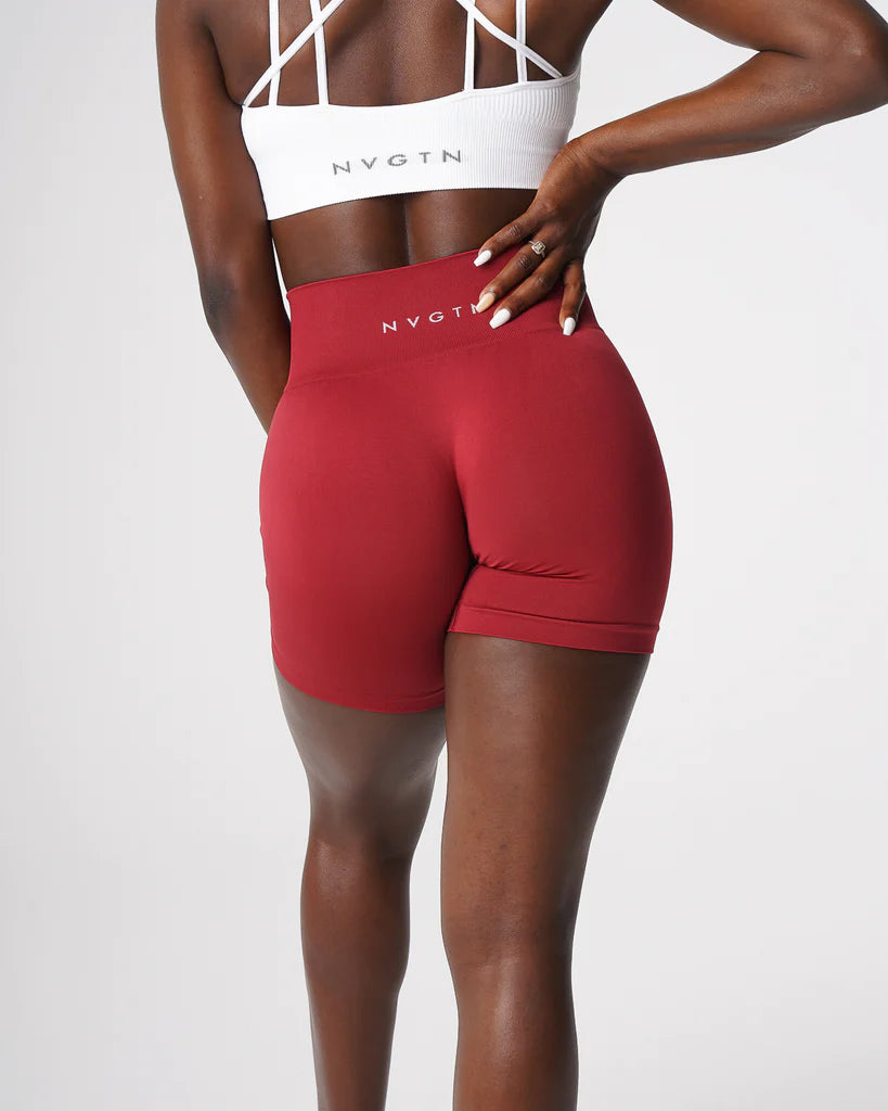 Spandex Solid Seamless Shorts